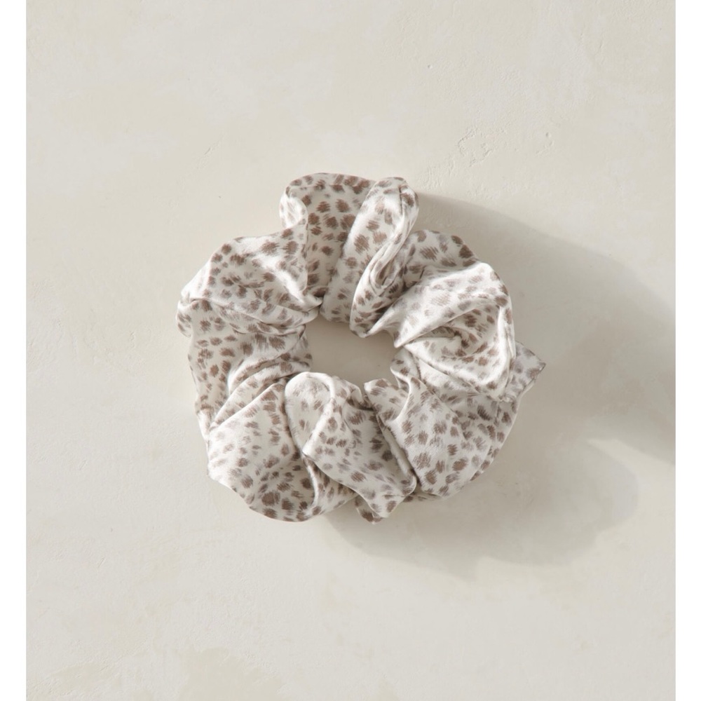 Talbots washable silk animal print scrunchie
